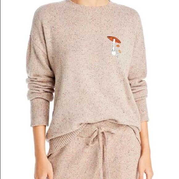 Bloomingdales The Bright Side Mushroom Patch Sweater and Jogger Pants - Picture 2 of 14